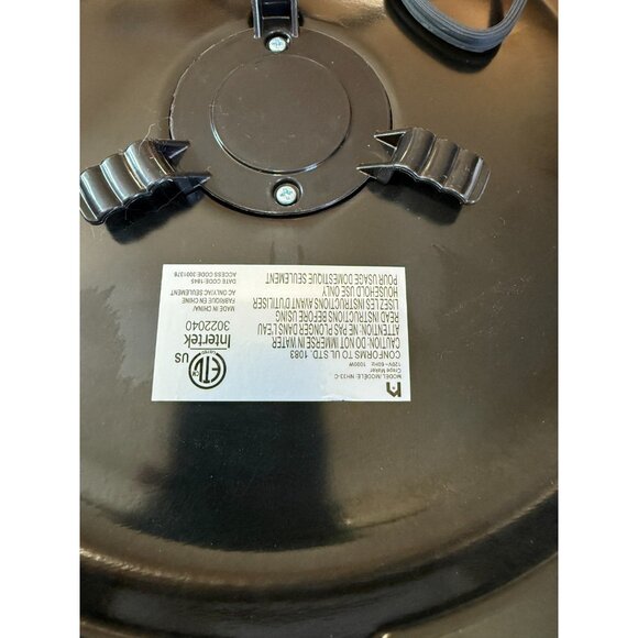 New House Kitchen 12" Electric Crepe Maker & Griddle NH33-C Nonstick w/ Accessor - Picture 4 of 5